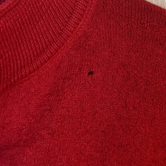 Good Clothes Red Cardigan Sweater Pockets EUC SZ M - Picture 2 of 6